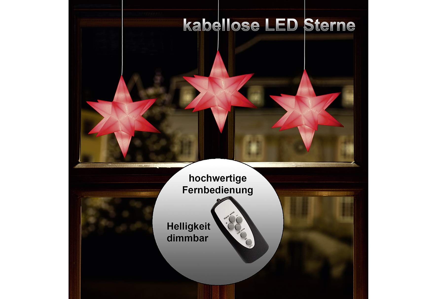 Sterne LED 3er Set