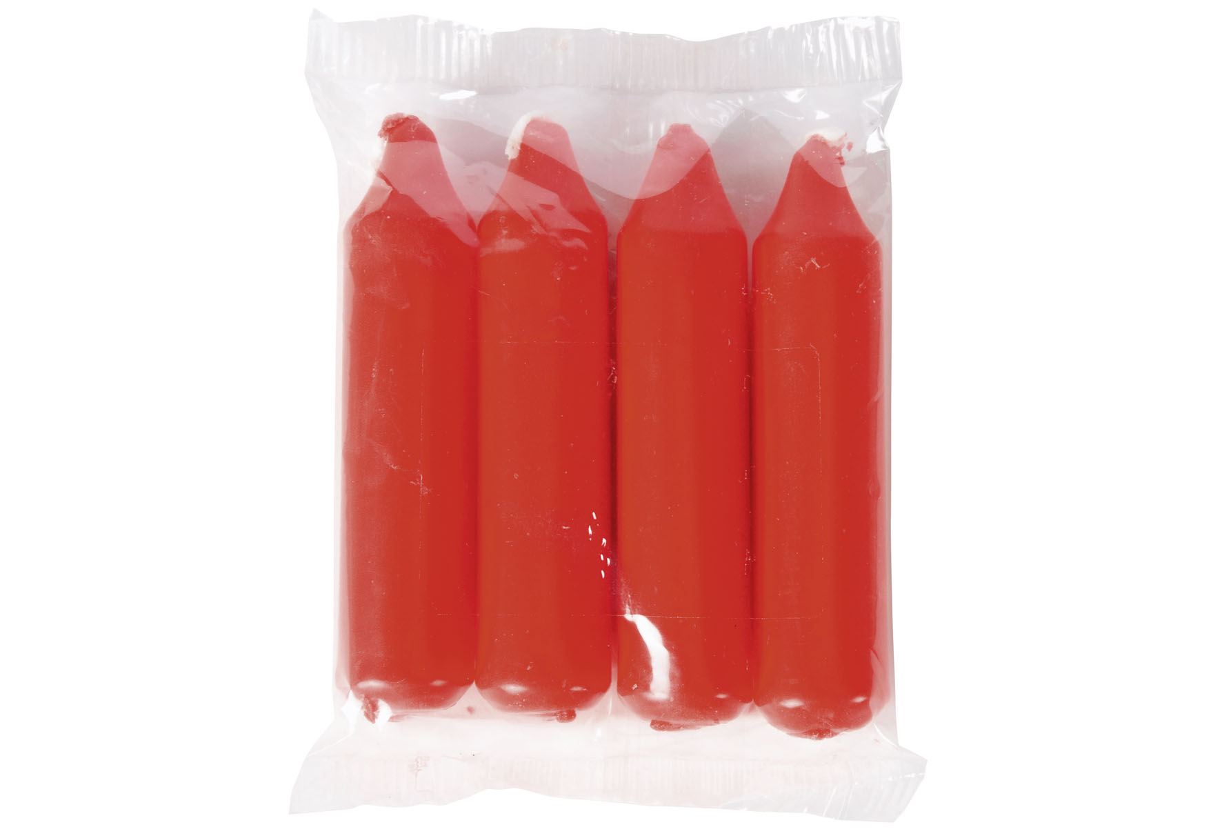 Adventskerze 10cm Ø2,2cm rot 4 Pack