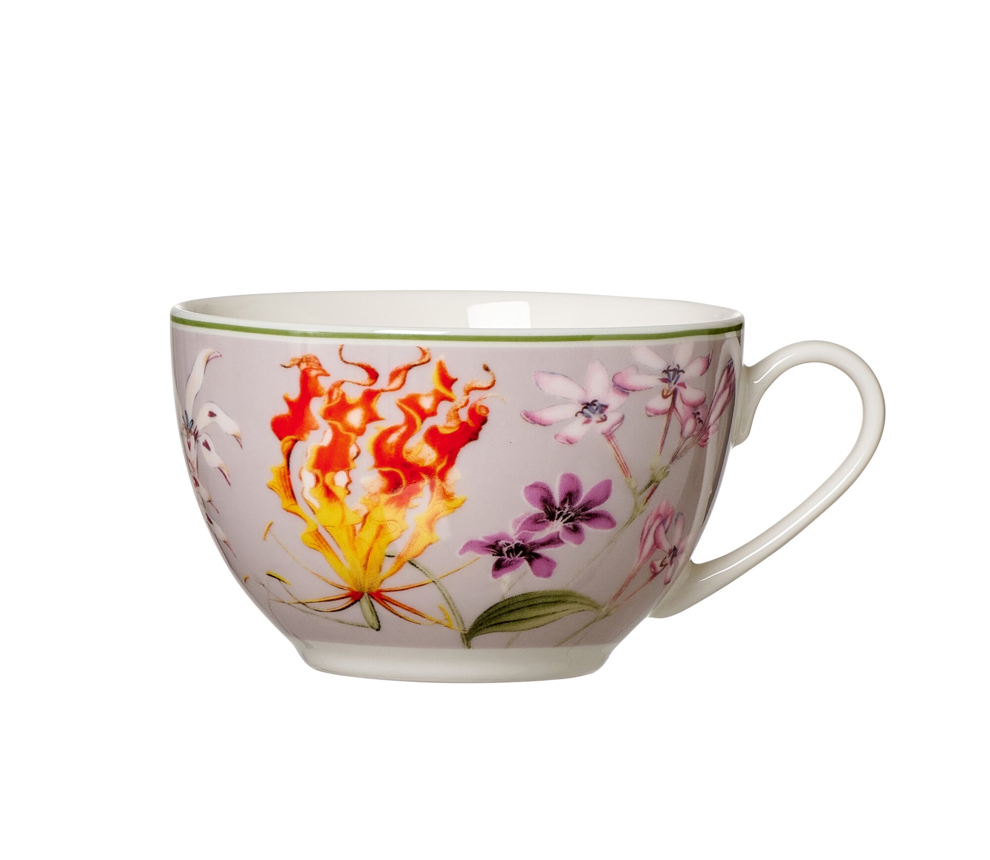 Kaffeetasse 250 ml Flora Grau