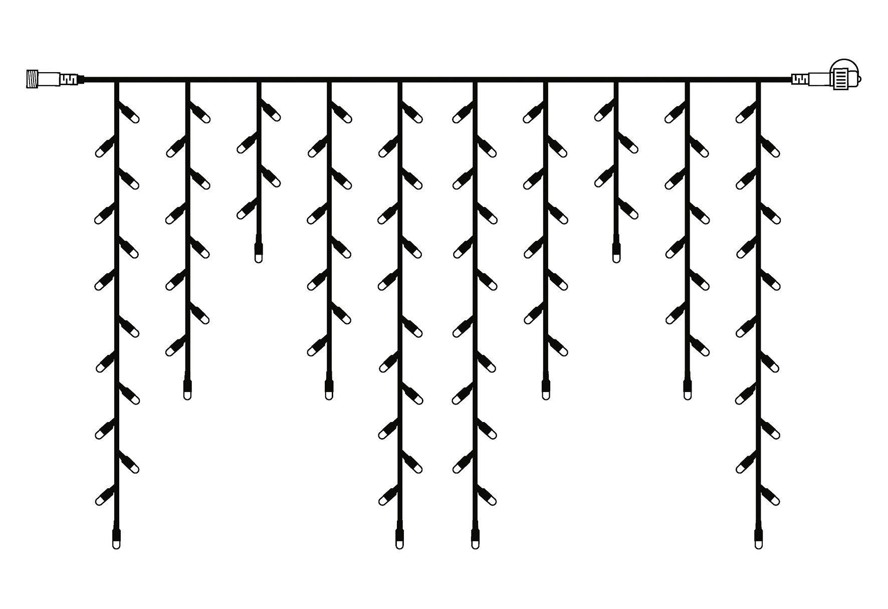 System 24 'LED-Icicle 2x1 m, 98-L-Extra'