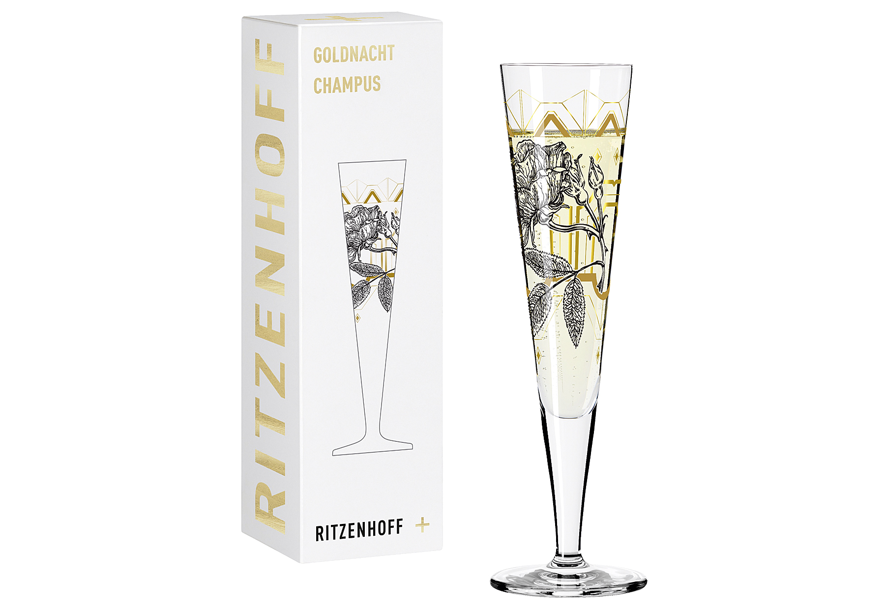 Champagnerglas "Goldnacht" #29