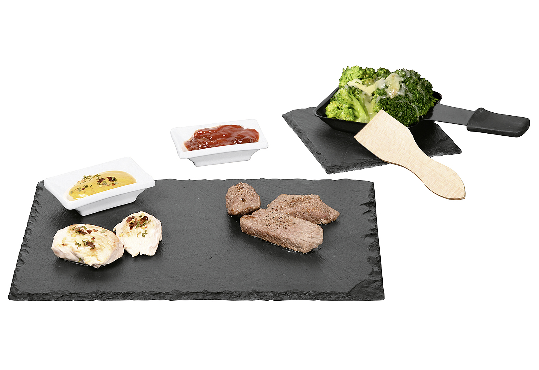 Raclette-Set Schiefer 10teilig