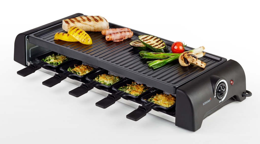 45060 Raclette Grill 10er 1.500Watt schwarz