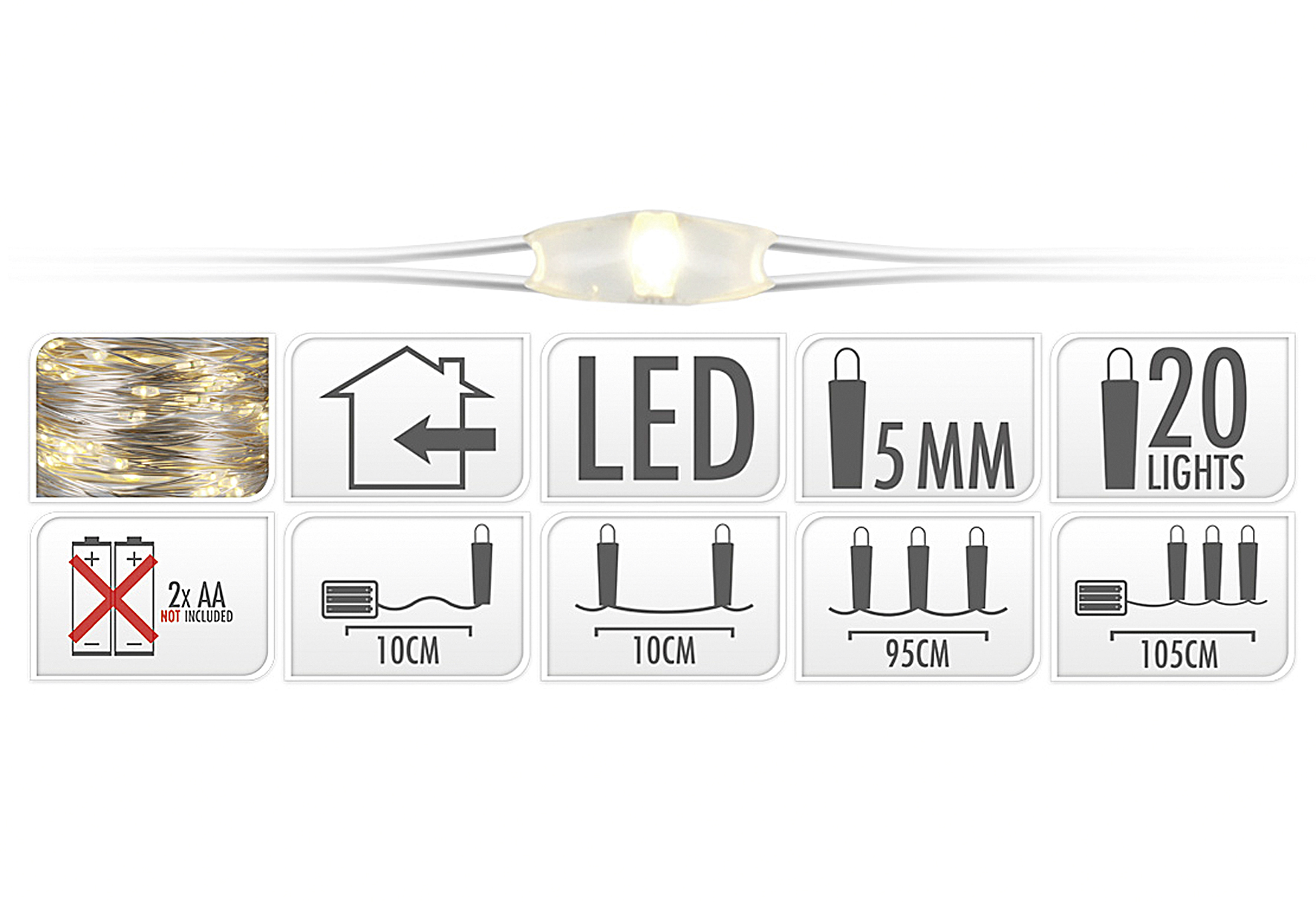 Lichterkette 20 LED