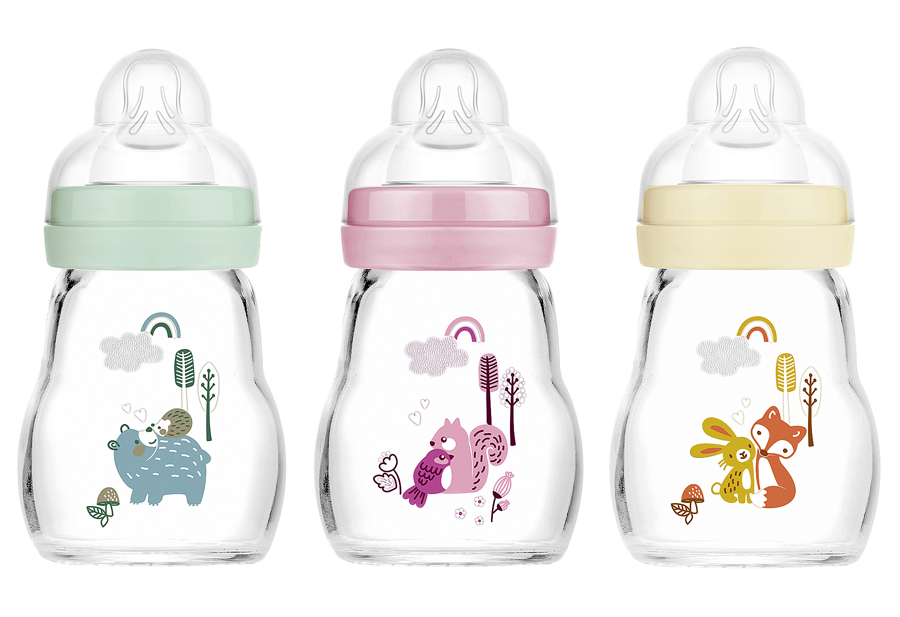 Babyflasche Feel Good Elements 3fach sortiert