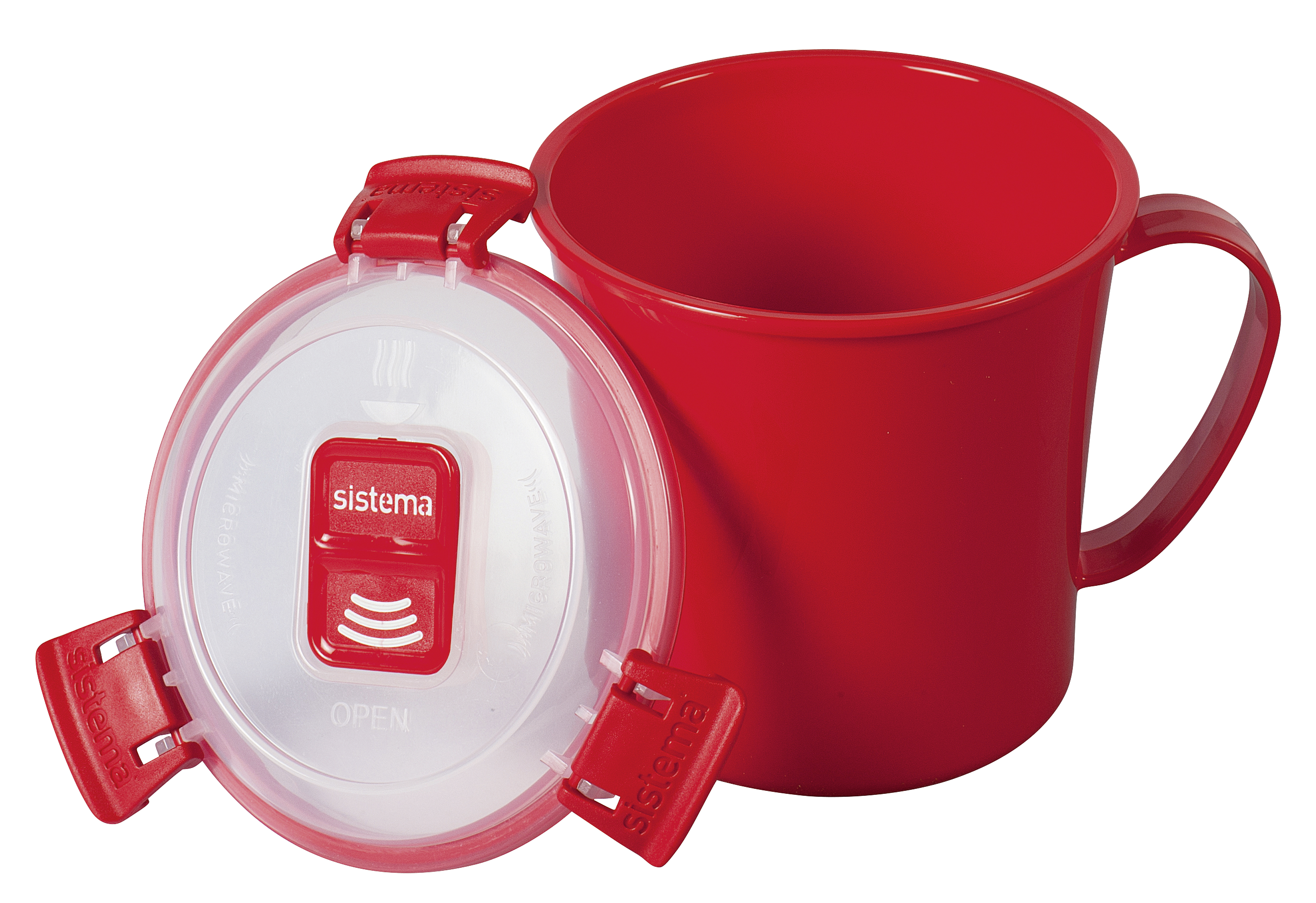 Mikrowellen-Suppentasse 656 ml rot